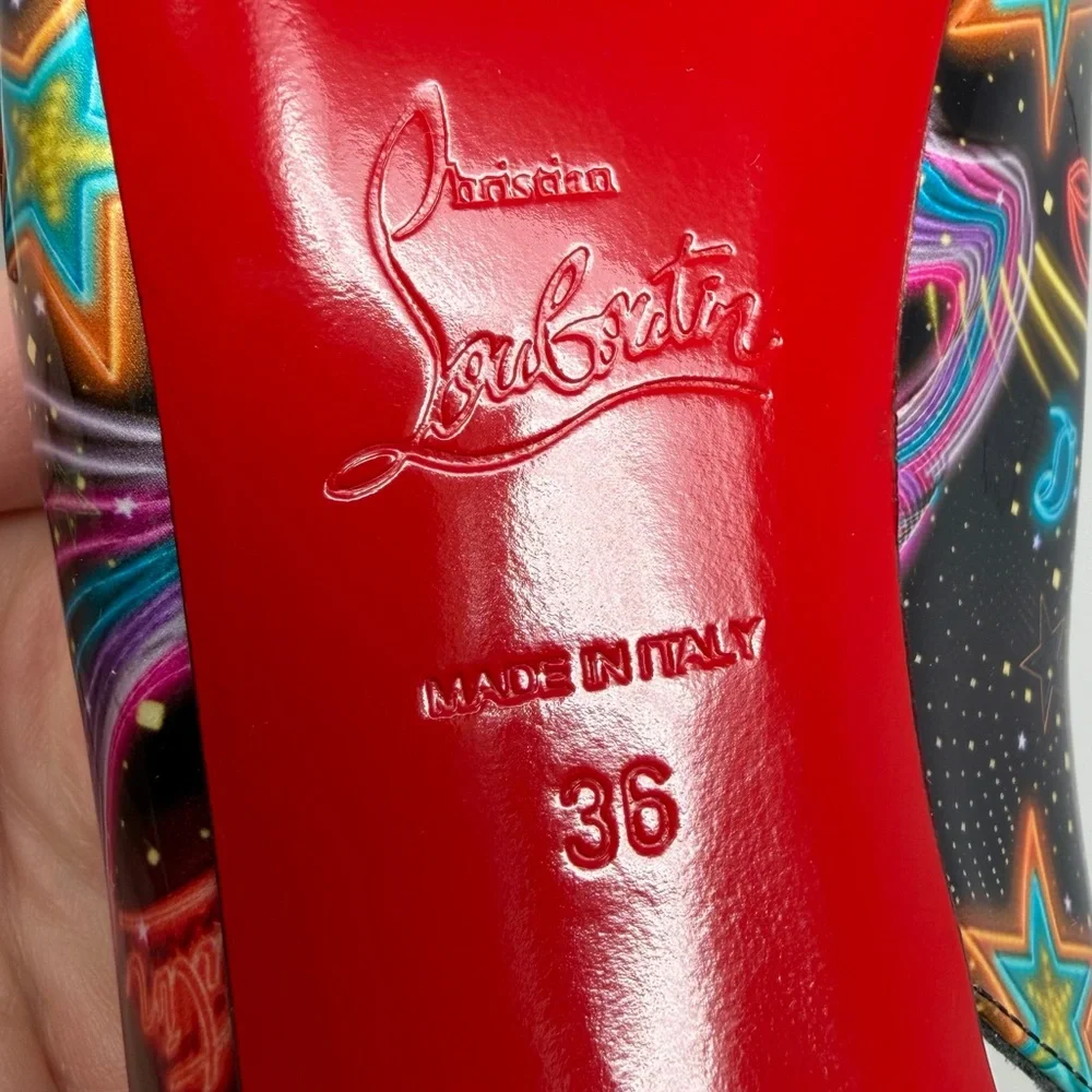Christian Louboutin Hot Chick Sling Alta 120 Heels Womens EU 36 - Picture 11 of 11